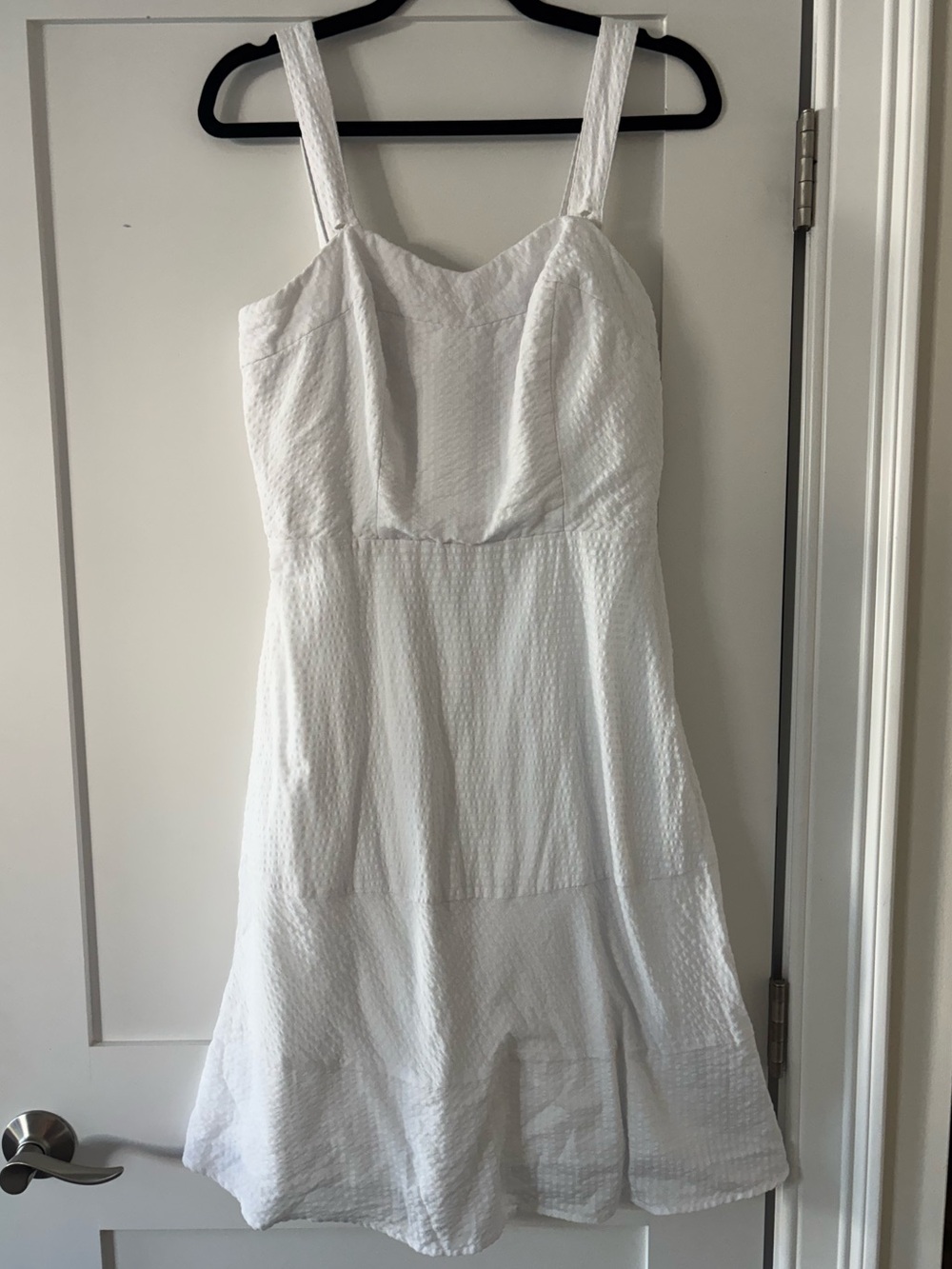Vineyard Vines for Kentucky White Textured Midi Dress Sleeveless Preppy Size 6